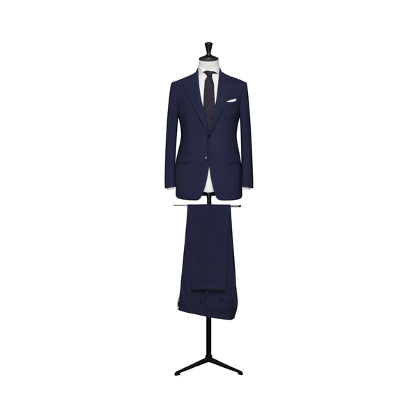 MTM Jakkesæt Loro Piana High Twisted 100% uld (TVR001 Neapolitan blue) - Connoisseur - cph.dk