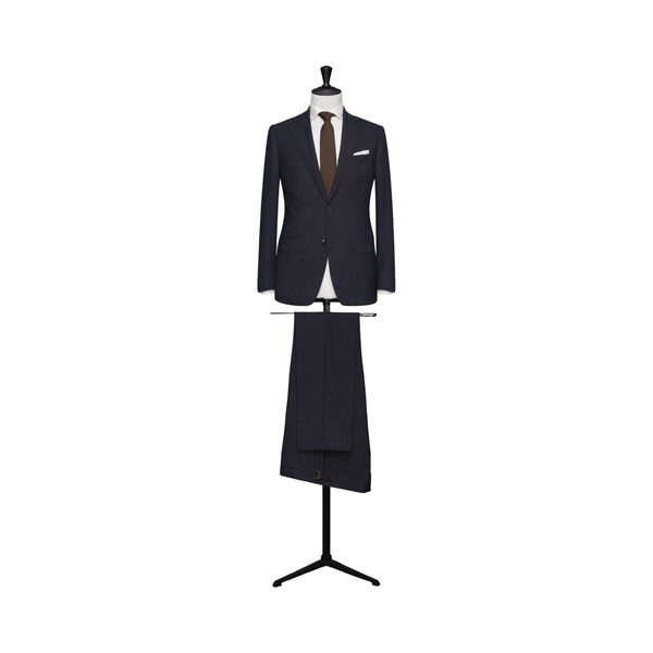 MTM Jakkesæt Loro Piana High Twisted 100% uld (TVR002 Navy blue) - Connoisseur - cph.dk