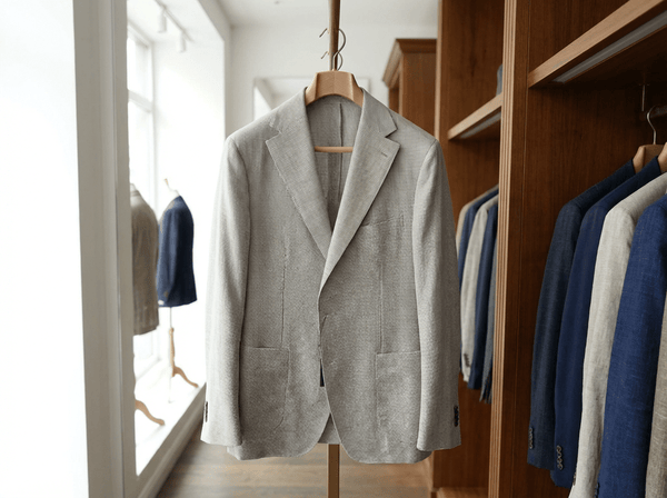 Sportsjakke i Vitale Barberis uld, houndstooth mønster - Connoisseur - cph.dk