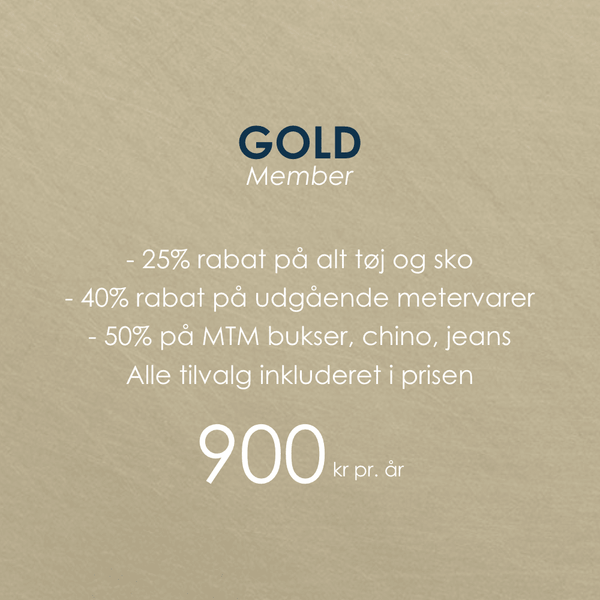 Gold medlemsskab (med automatisk fornyelse) - Connoisseur - cph.dk