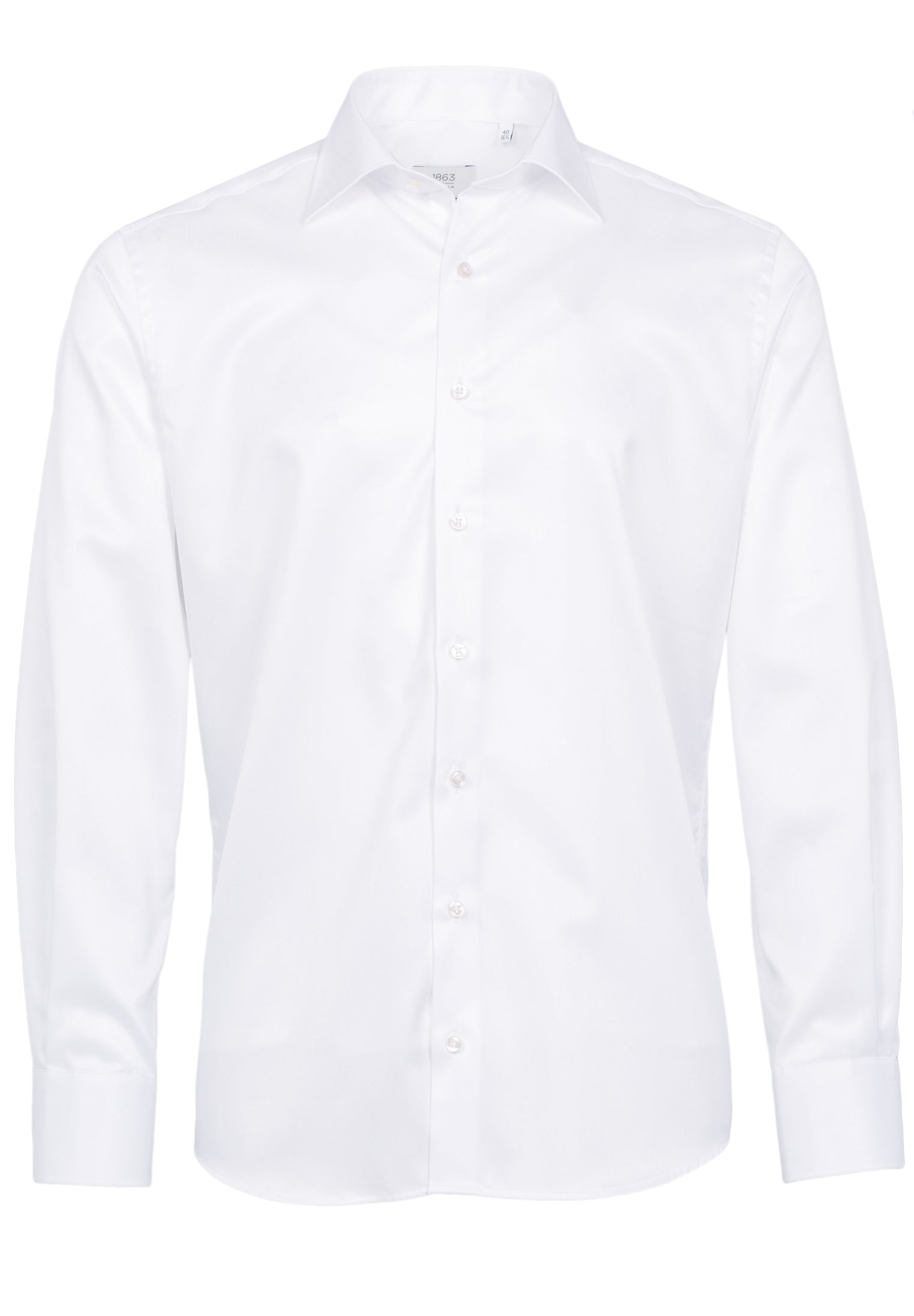 1863 skjorte 8005 - 00 Hvid Modern Fit - Connoisseur - cph.dk