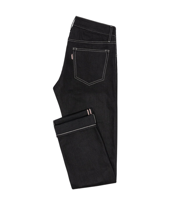 DEN005 Black Selvedge stretch 5 pocket, Made In Italy. Medlemspris 1.400, - Connoisseur - cph.dk