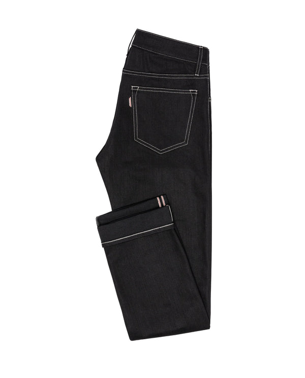 DEN005 Black Selvedge stretch 5 pocket, Made In Italy. Medlemspris 1.400, - Connoisseur - cph.dk